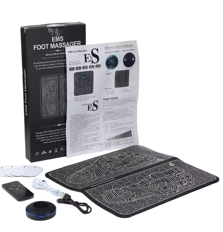 3D Smart Foot Massage Pad RF Remote Feet Massager 8 Modes 29 LevelsImprove Blood Circulation Relax Muscles Slim Legs Foot Pad