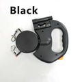 Auto Retractable Double-Ended Dog Leash 3m with LED Flashlight Waste Bag Box Roulette 360 Degree Dual Traction Rope Pet Supplies